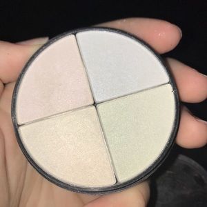 NYX white glitter and smashbox highlighter